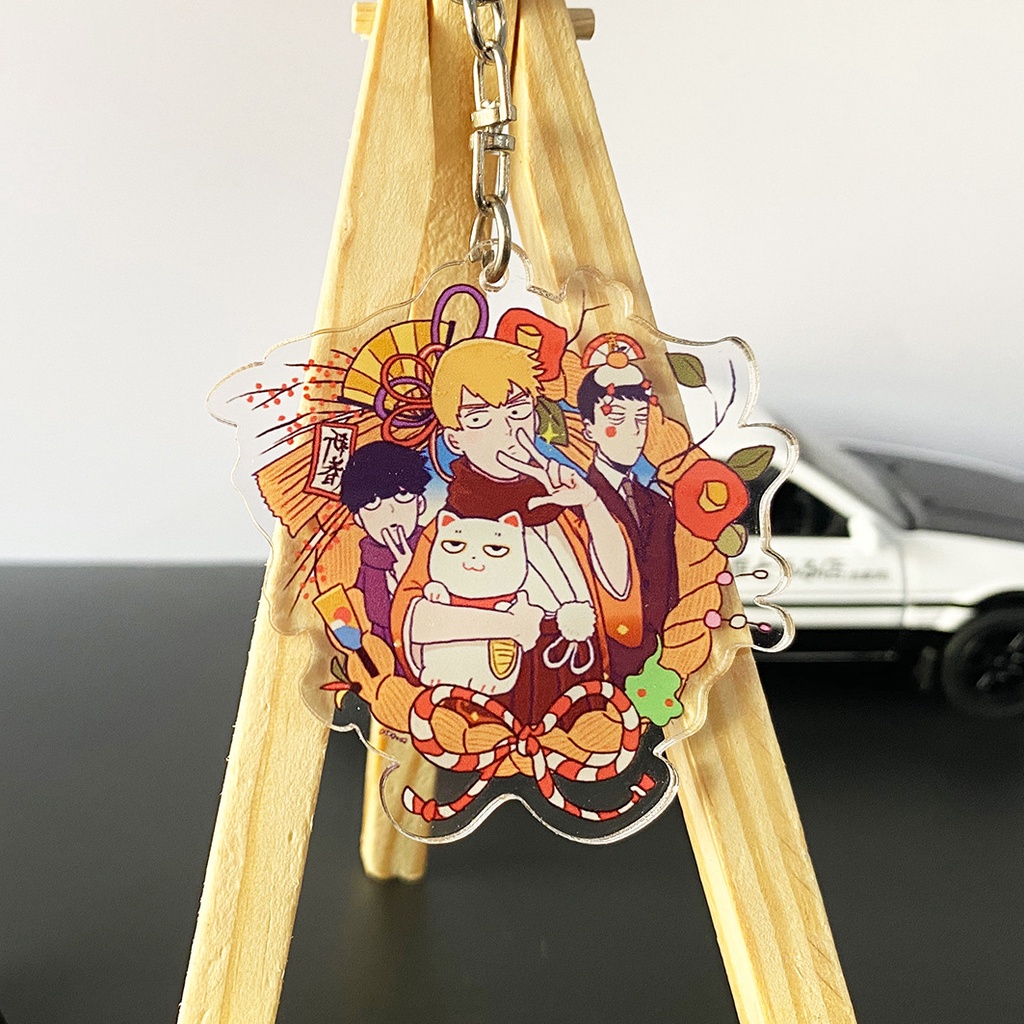 Móc Khóa Nhựa Acrylic Dễ Thương Hình Mob Psycho 100 Reigen Shigeo Kageyama Ekub