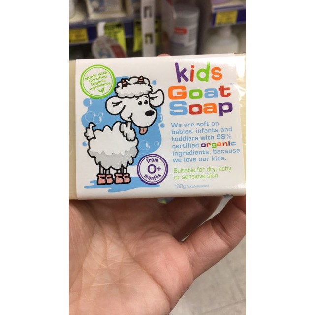 Bánh xà bông sữa dê Kid Goat Soap dành cho trẻ em của Úc
