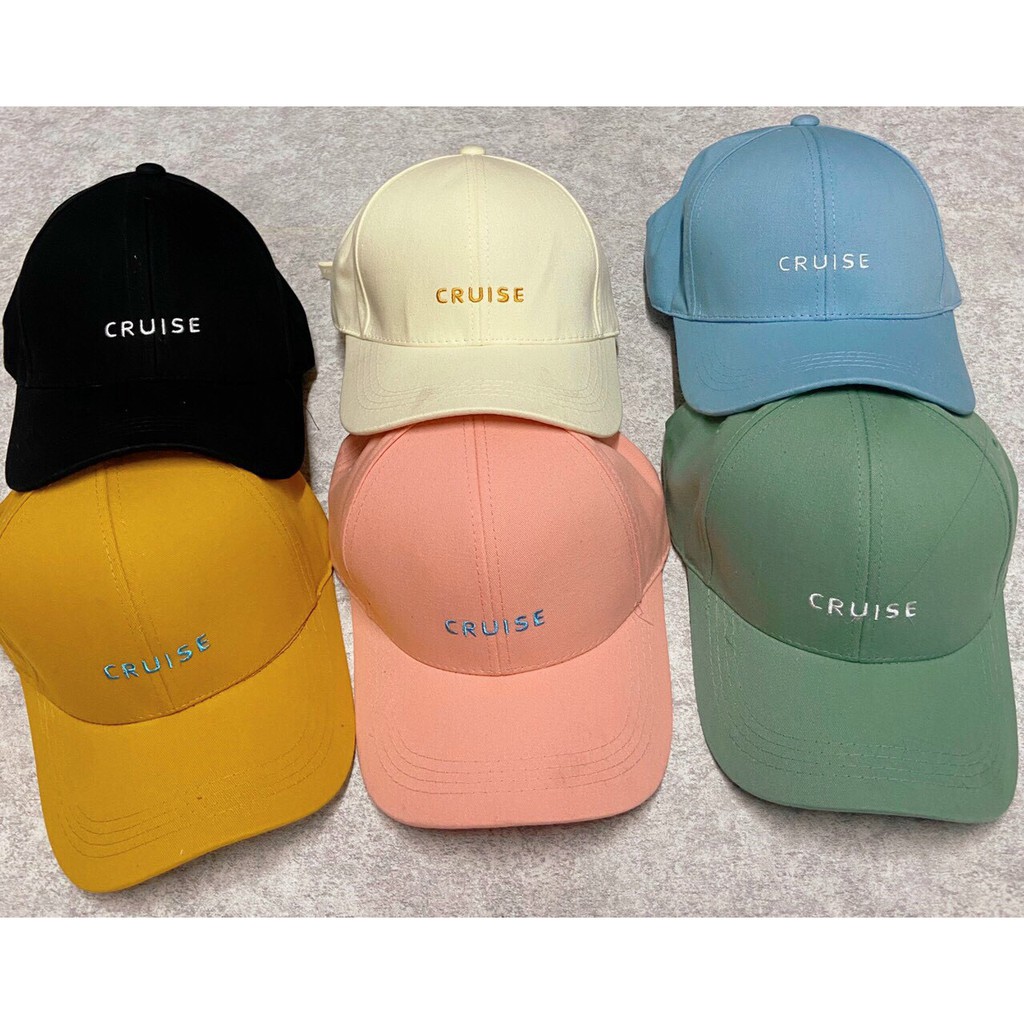 Mũ Lưỡi Trai  Nón Kết kaki thêu chữ Cruise thời trang Unisex phong cách Hàn Quốc dành cho Nam và Nữ NK19 - LUXCY Store
