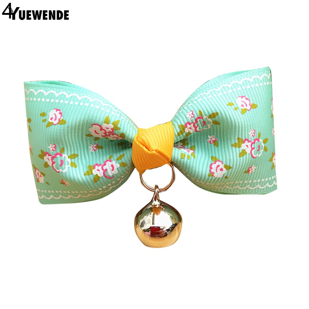 Vòng cổ đính nơ và chuông đáng yêu cho thú cưng