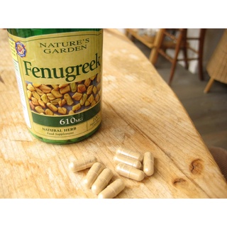 Cỏ cà ri lợi sữa Fenugreek Nature's Garden 610mg
