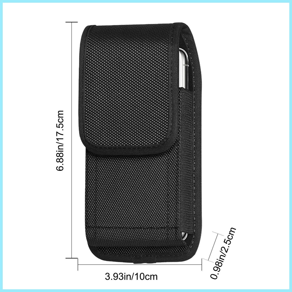 Bao Da Điện Thoại Bằng Vải Có Vòng Đeo Thắt Lưng Cho Nam
