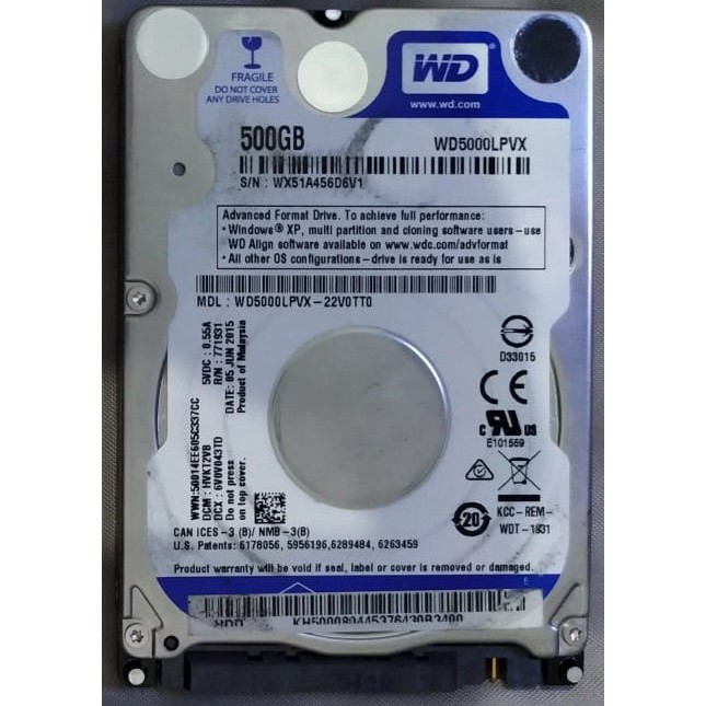 Ổ Cứng Di Động Laptop Gb Dung Lượng 500 Gb