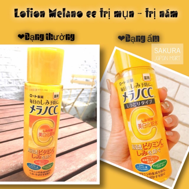 Lotion Melano CC trị mụn , trị nám da