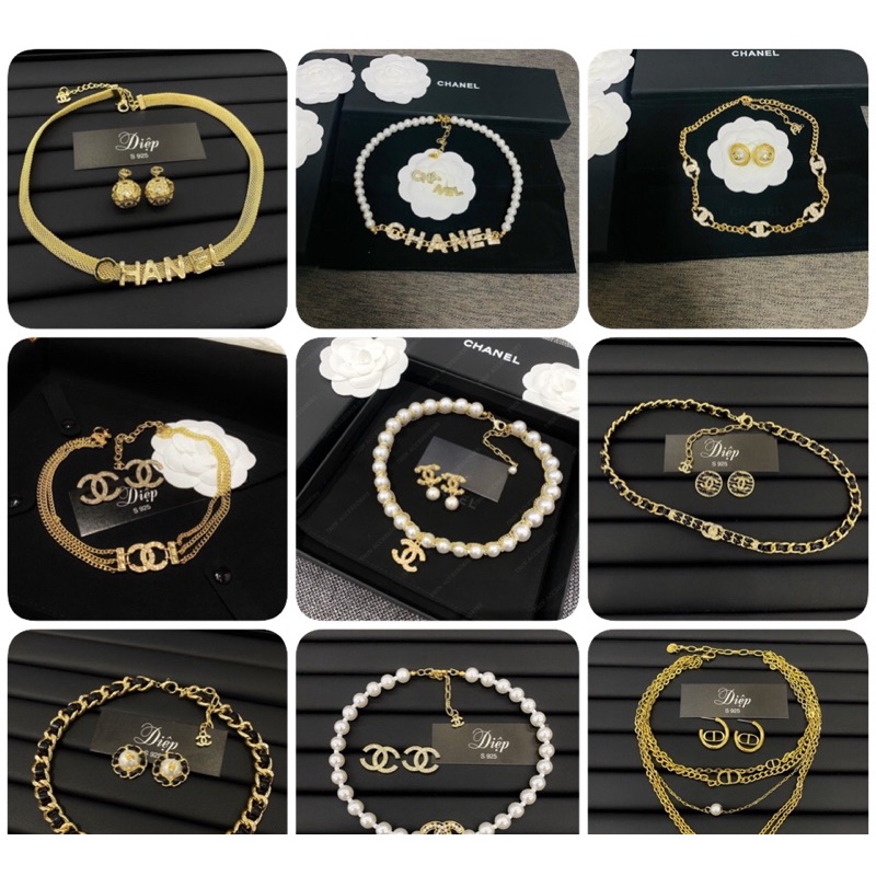 Sét vòng cổ hoa tai Vip hót trend hàng cao cấp có bán sỉ