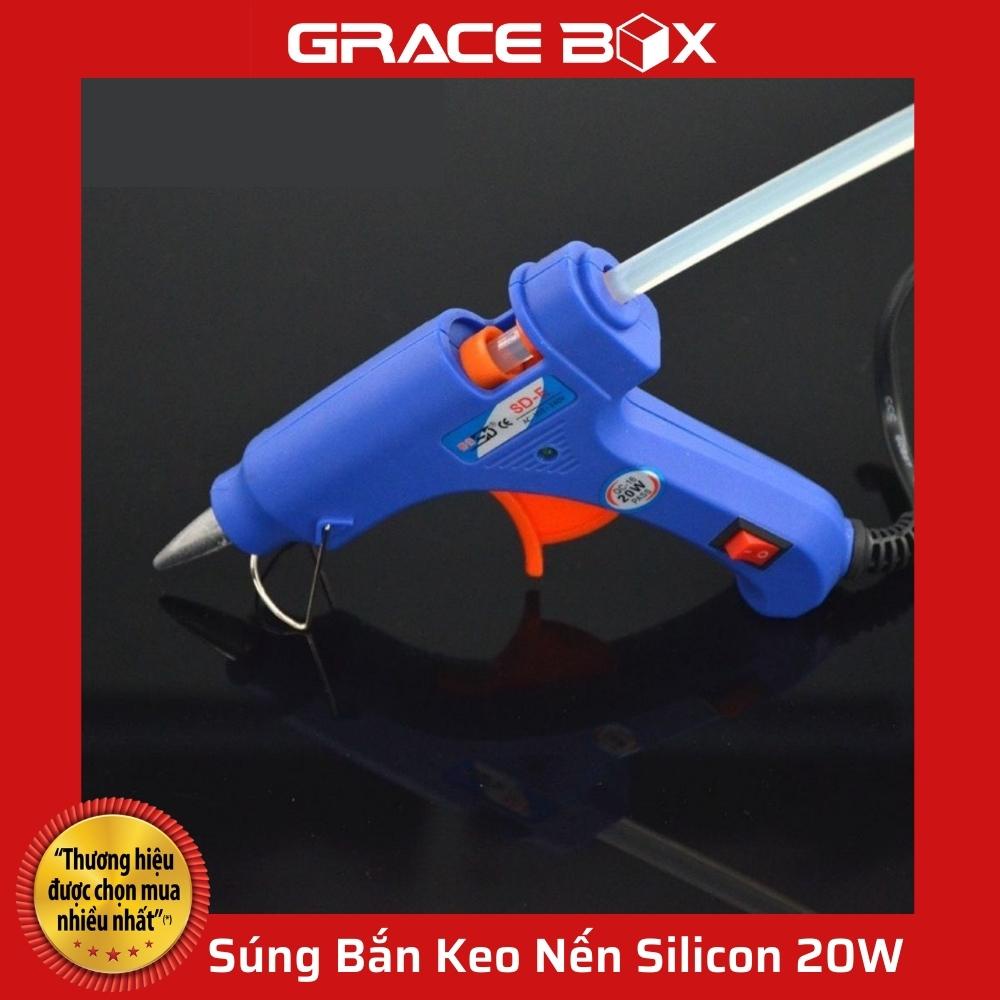 {Giá Sỉ} S.ú.ng Bắn Keo Nến Silicon 20W - Hàng Loại 1 - Siêu Thị Bao Bì Grace Box