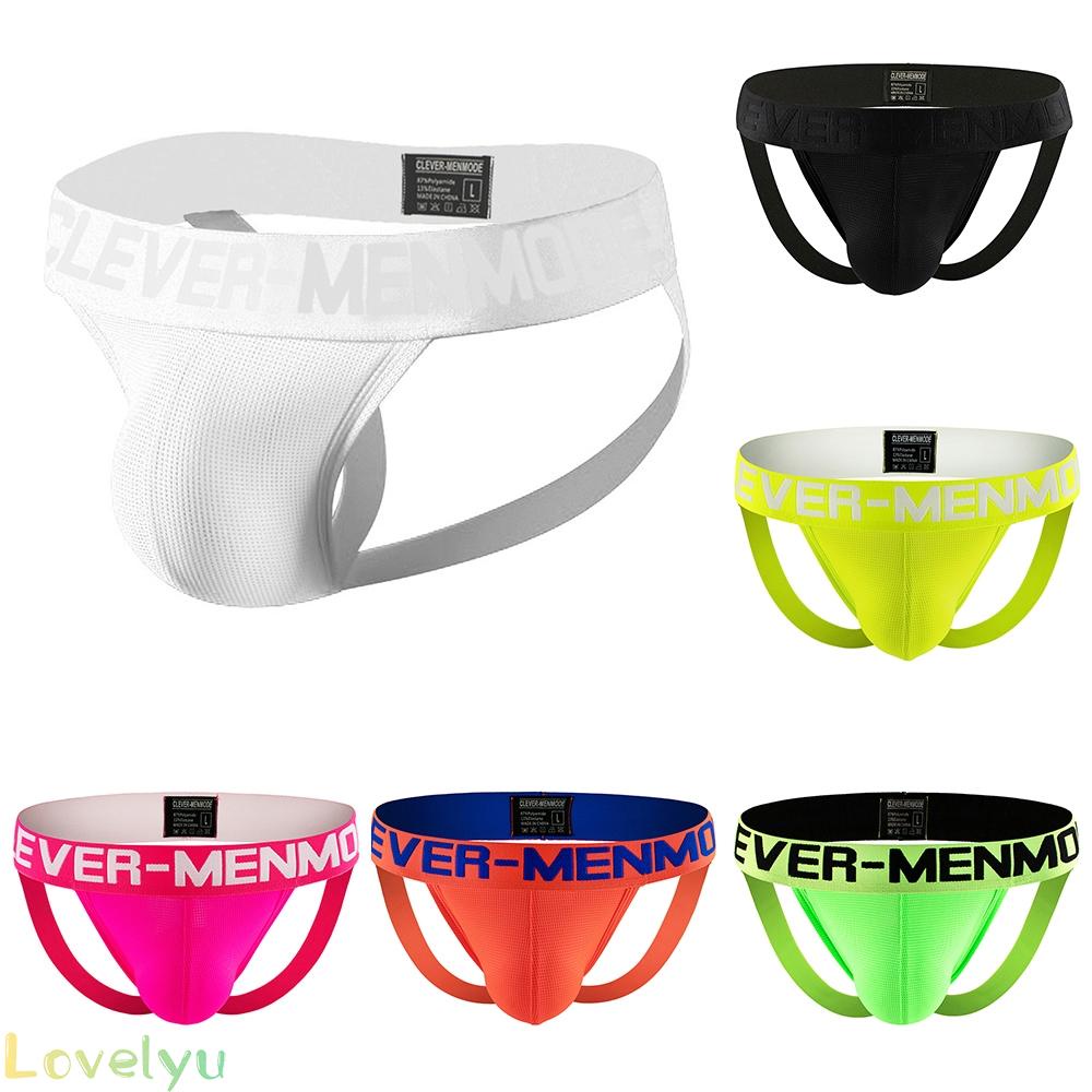 &lt;READY STOCK&gt;Mens Underwear Mesh All Seasons M~XL Backless Nylon Bikini Panties Boys100% brand new！