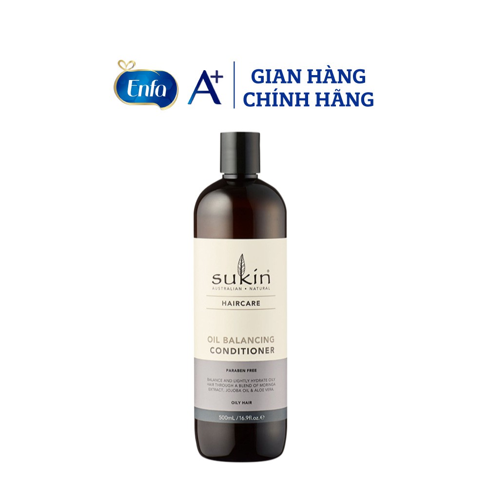 [MKB Gift] Quà Tặng Enfa – Bộ Gội Xả Cân Bằng Dầu Sukin Oil Balancing Shampoo &amp; Balancing Conditioner 500ml/chai