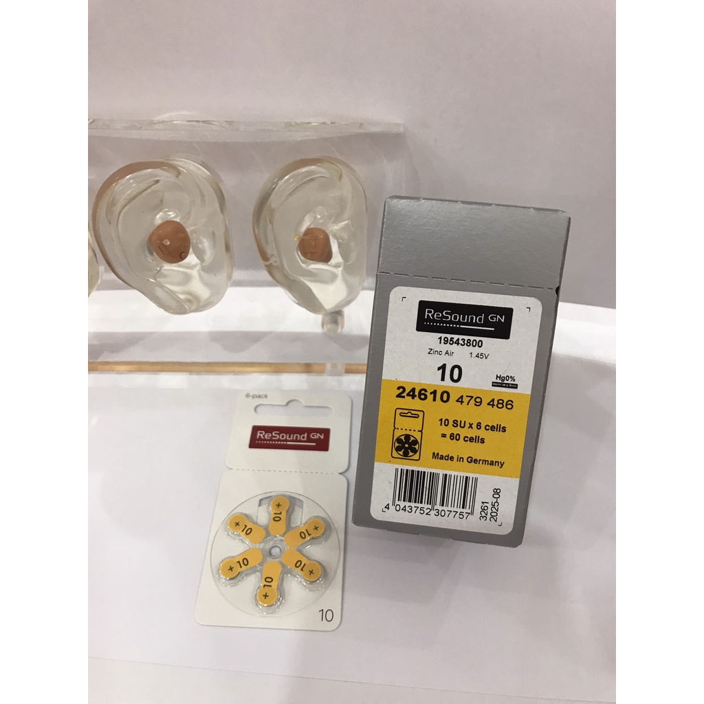 PIN MÁY TRỢ THÍNH SIZE 10 RESOUND - CAM KẾT CHÍNH HÃNG ĐỨC