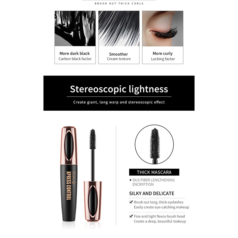 (Hàng Mới Về) Mascara Vibely Sợi Tơ 4d Chống Thấm Nước Chuốt Dài Và Dày Mi | BigBuy360 - bigbuy360.vn