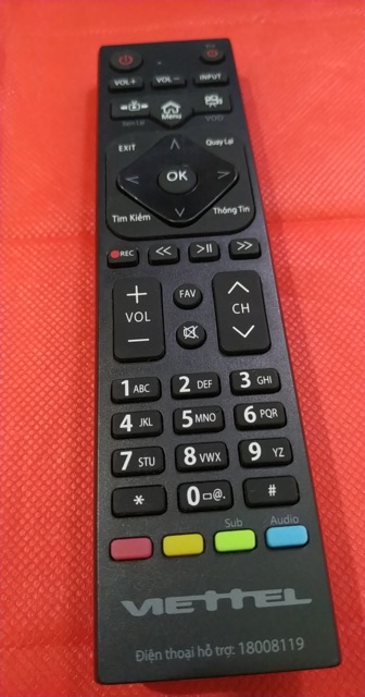 REMOTE ĐIỀU KHIỂN ĐẦU THU VIETTEL HÀNG ZIN CHÍNH HÃNG