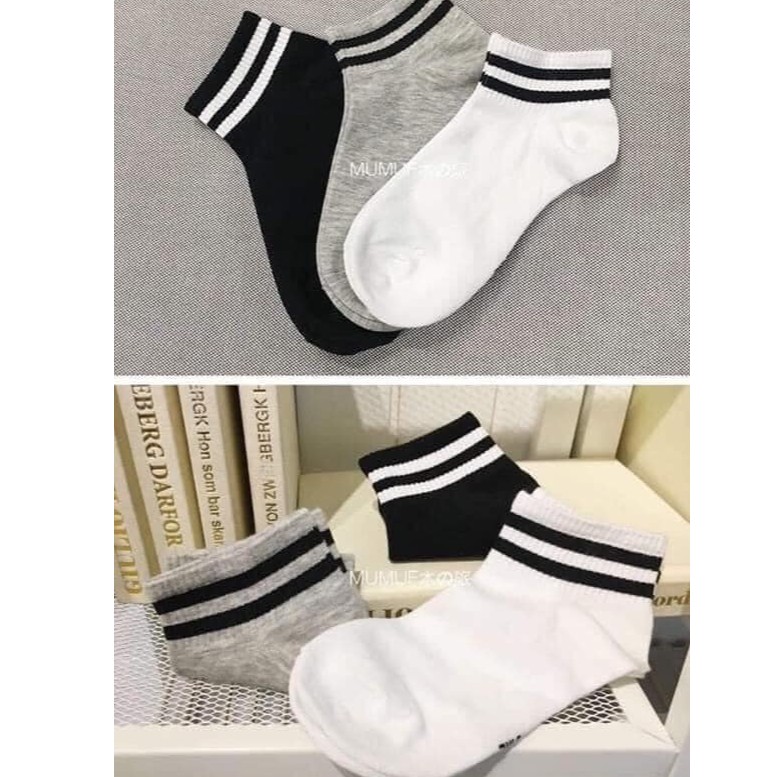 LỐ 10 ĐÔI TẤT CỔ KẺ MỘT MÀU CHẤT THUN DÀY ĐẸP