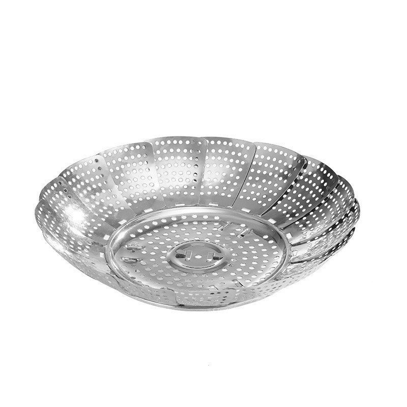 Khay hấp thực phẩm inox cao cấp - Có chân đế hấp cách thuỷ tiện lợi