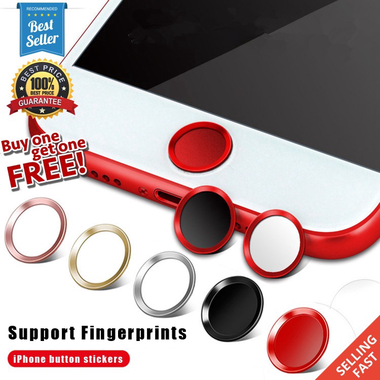 Sticker Dán Nút Home Chống Vân Tay Cho iPhone 5 5s SE 6 6s 7 8 plus