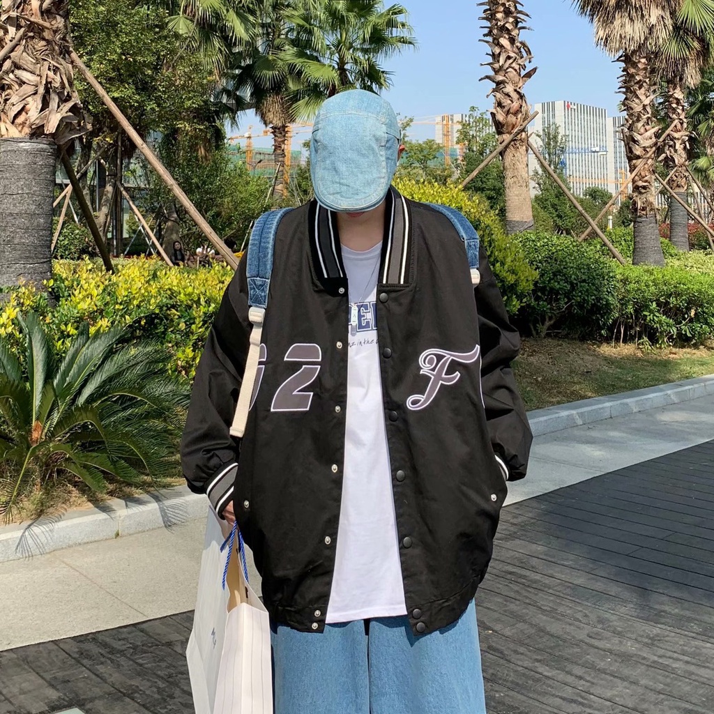 Áo khoác bomber chất dù form rộng L0-92  thời trang nam nữ unisex phong cách Hàn quốc