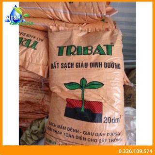Đất sạch giàu dinh dưỡng TRIBAT 20dm3 nguyên bao ☘️
