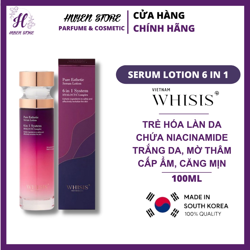 Serum Lotion Thẩm Mỹ giảm Sạm Nám, Tàn Nhang Whisis dung tích 100ml