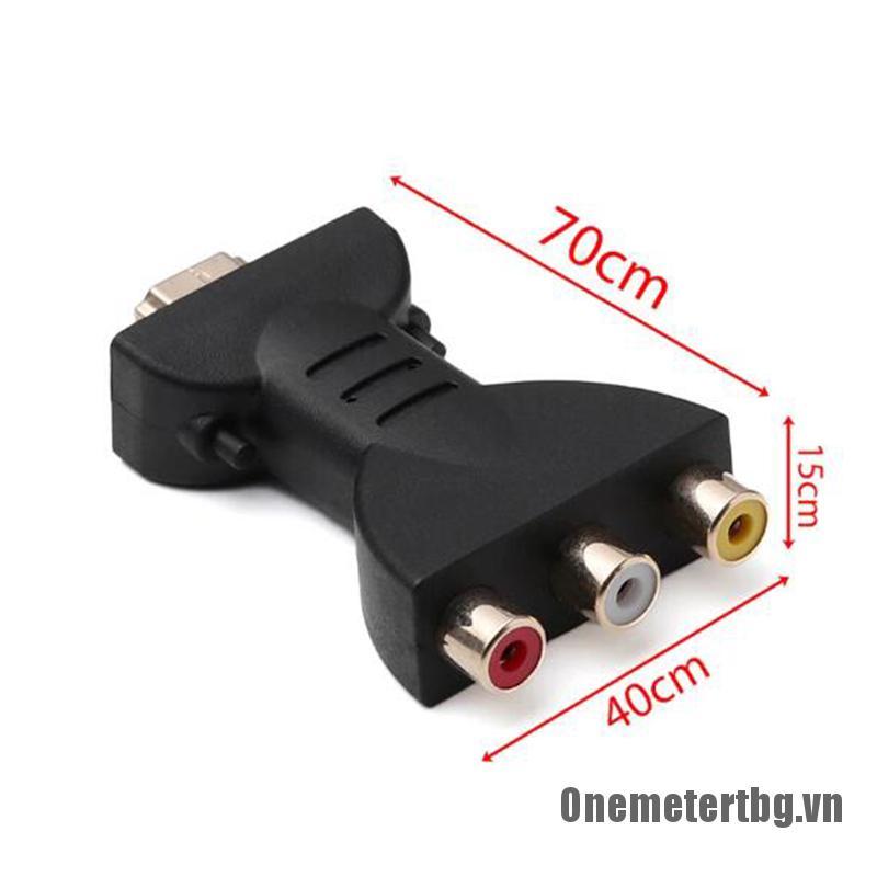 【Onemetertbg】AV Digital Signal 1080p HDMI To VGA Adapter HDMI To AV RCA Video Audio Cable