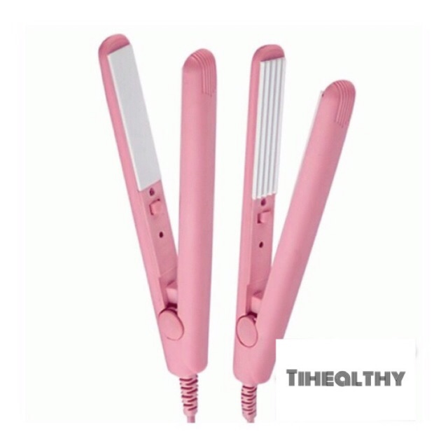 Máy Duỗi Tóc Mini màu hồng