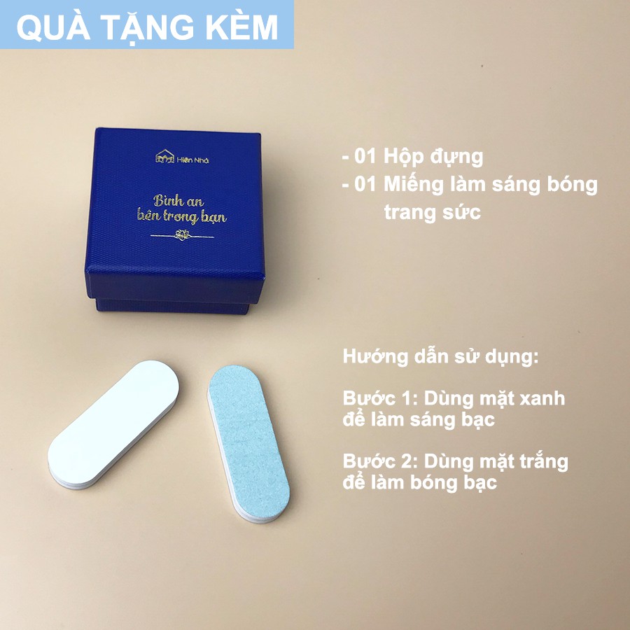 Bông tai phong cách Phật Giáo hình Hoa sen đơn giản - Khuyên tai Bạc cao cấp phong thủy,may mắn bình an - Hiên Nhà