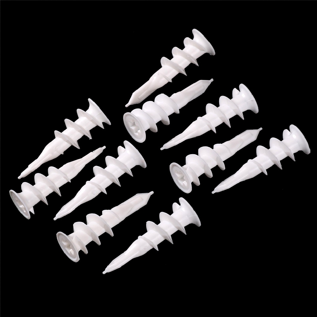 Set 10 Mũi Khoan Nhựa Gắn Tường Tự Khoan Tiện Dụng