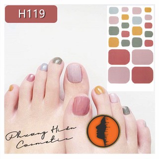 Set 22 miếng sticker dán móng chân siêu xinh