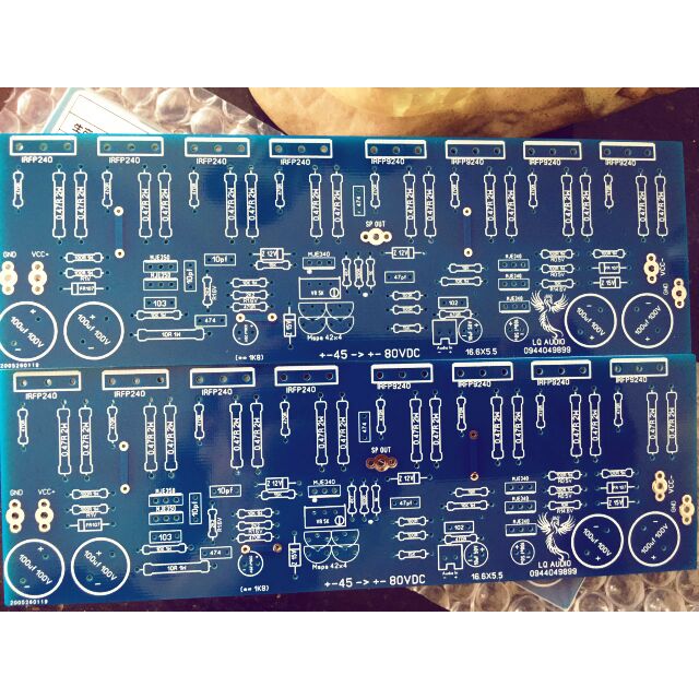 PCB class AB 16 Fet 2 Kênh 800W áp cao