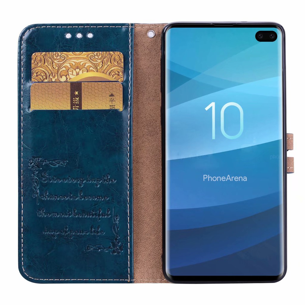 Case Samsung Galaxy S3 S4 S5 S6 S7 Edge S8 S9 S10 Plus S10E Retro Flip Soft Leather Phone Case Ốp lưng da mềm