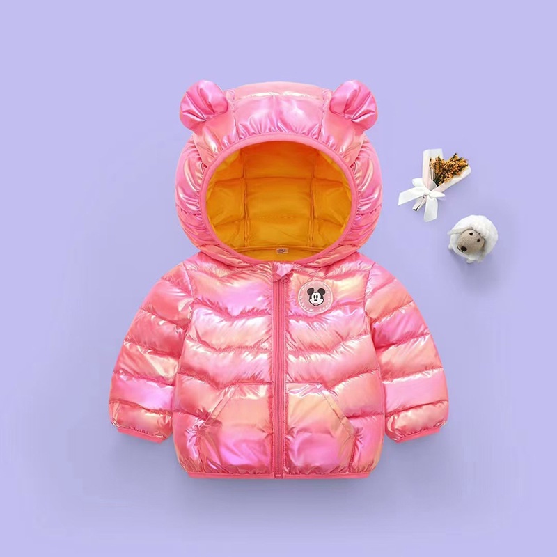 Áo Khoác Phao Hình Chuột mickey Đáng Yêu Cho Bé Akkku