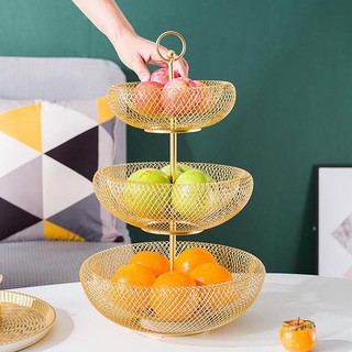 khay đựng bánh kẹo trái cây nhiều tầng phong cách Châu Âu