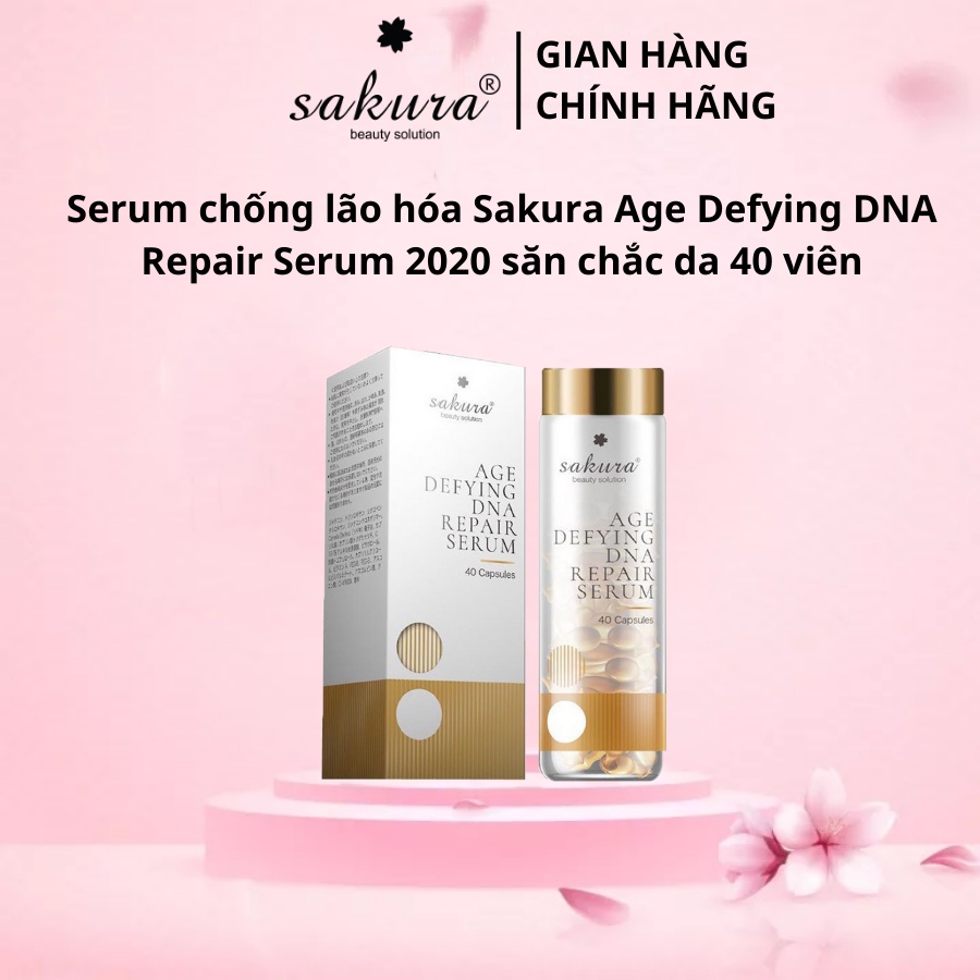 Serum chống lão hóa Sakura Age Defying DNA Repair Serum 2020 săn chắc da 40 viên