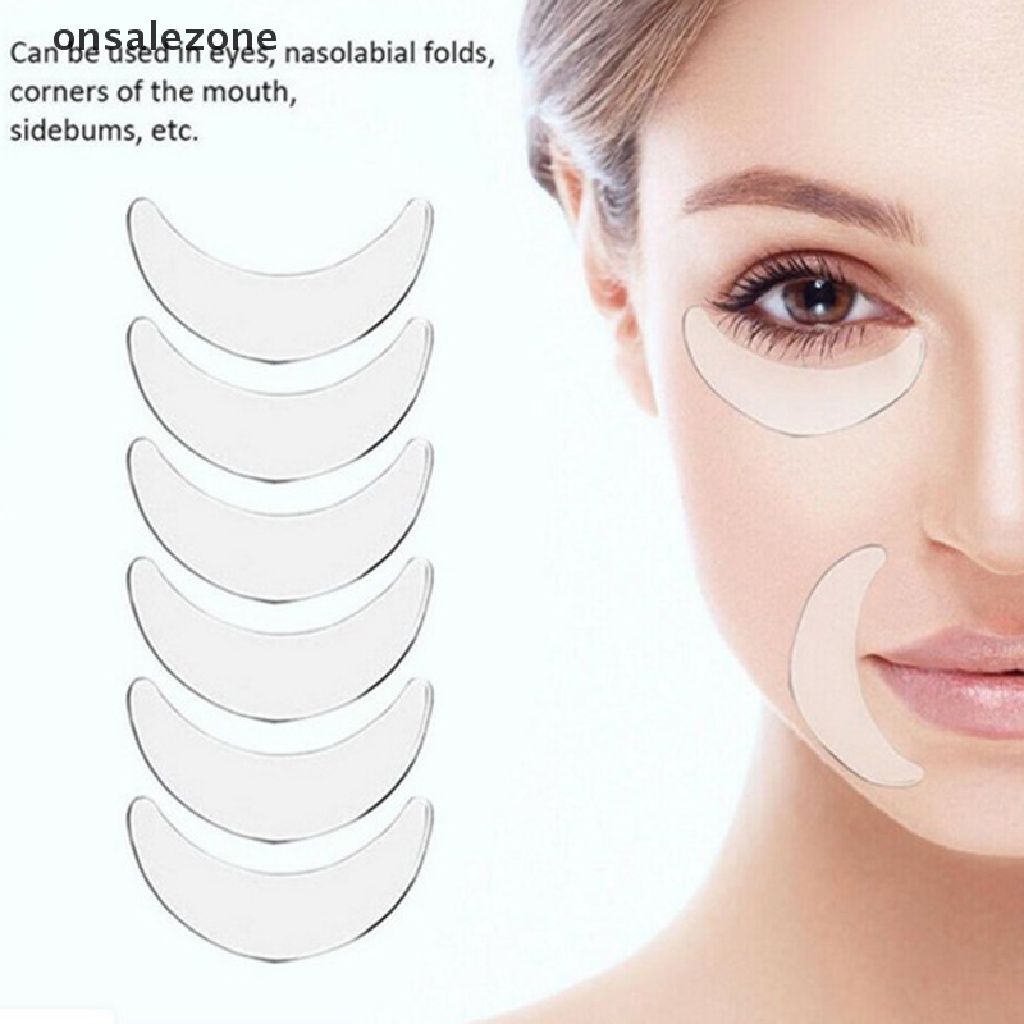 Set 18 miếng đệm dán nâng cơ loại bỏ nếp nhăn silicone tái sử dụng được dành cho vùng trán và mắt