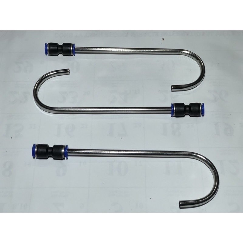 Đầu nối nhanh 6mm với ống inox hoặc vòi inox