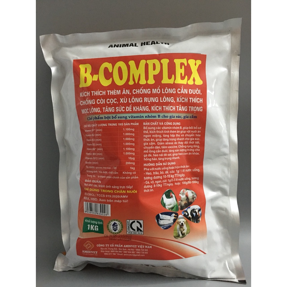 Bcomplex dùng cho chó, mèo, lợn, gà