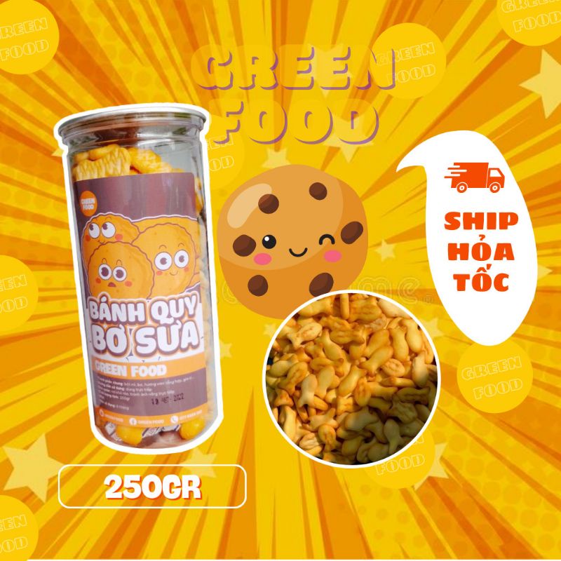 Bánh quy cá bơ sữa mặn mặn, béo béo, thơm ngon 250gr