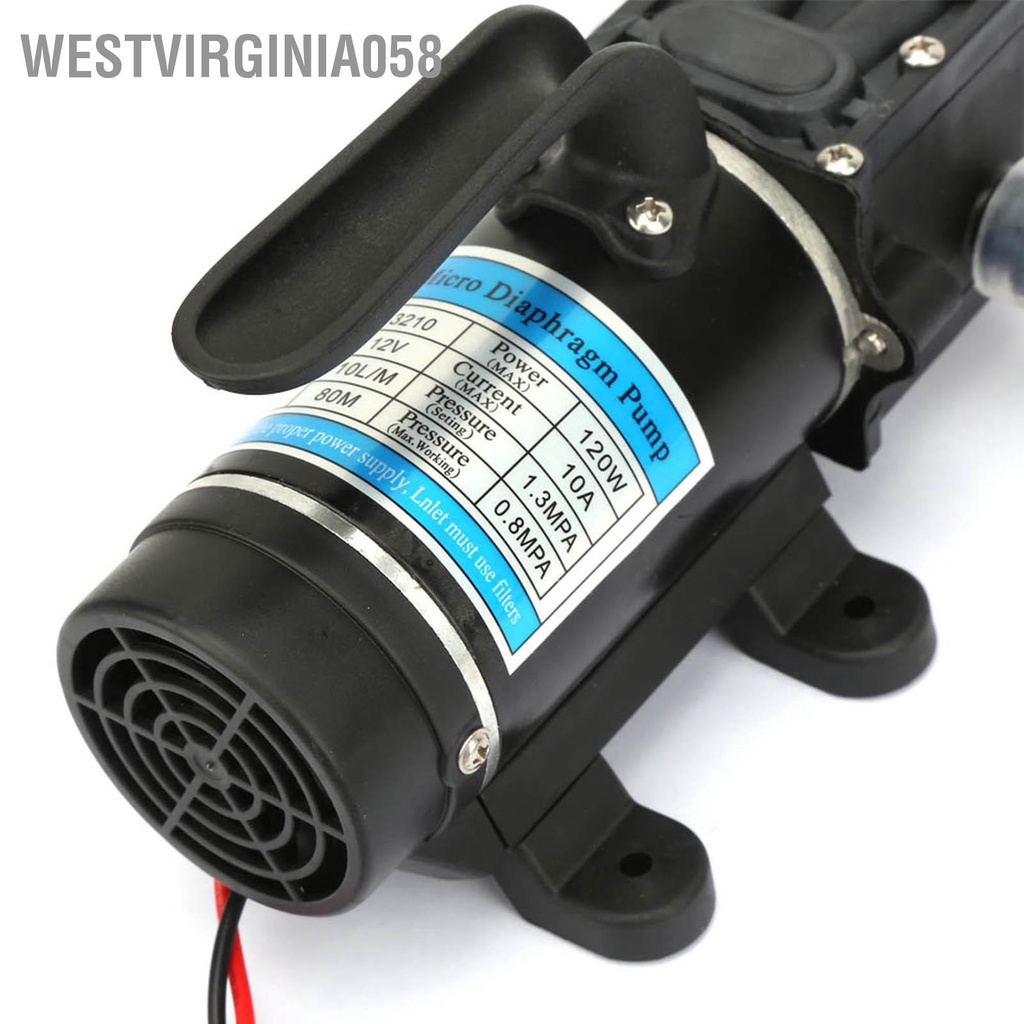 Có thể bán buôn Máy bơm nước điện 12V / 24V 120W 10L m màng tự mồi cho máy giặt cao áp Westvirginia058 Hàng giao ngay
