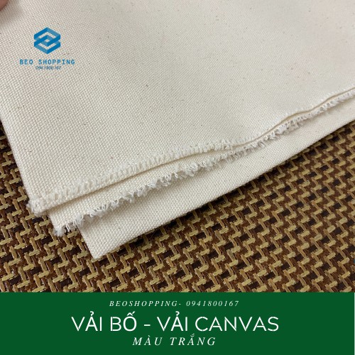 VẢI BỐ CANVAS DÀY CHỤP HÌNH, MAY TÚI CANVAS, THÊU, TRANG TRÍ