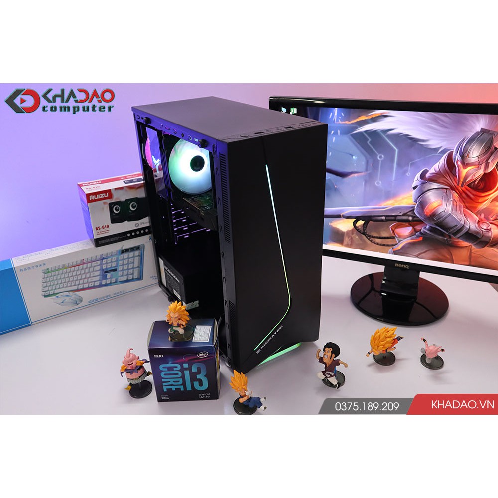 Máy tính chơi game Core I3 + màn hình 22'' Full HD LOL, CSGO, PUBG PC bao mượt | BH 36 tháng, tặng phím chuột, pad, loa | BigBuy360 - bigbuy360.vn