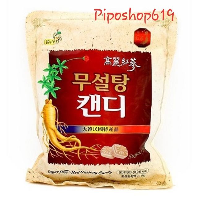 Kẹo sâm nhập khẩu Hàn Quốc có đường và không đường