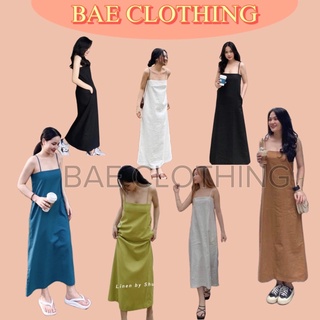 Đầm Hai Dây THYTHY DRESS form suông rộng basic chất vải linen
