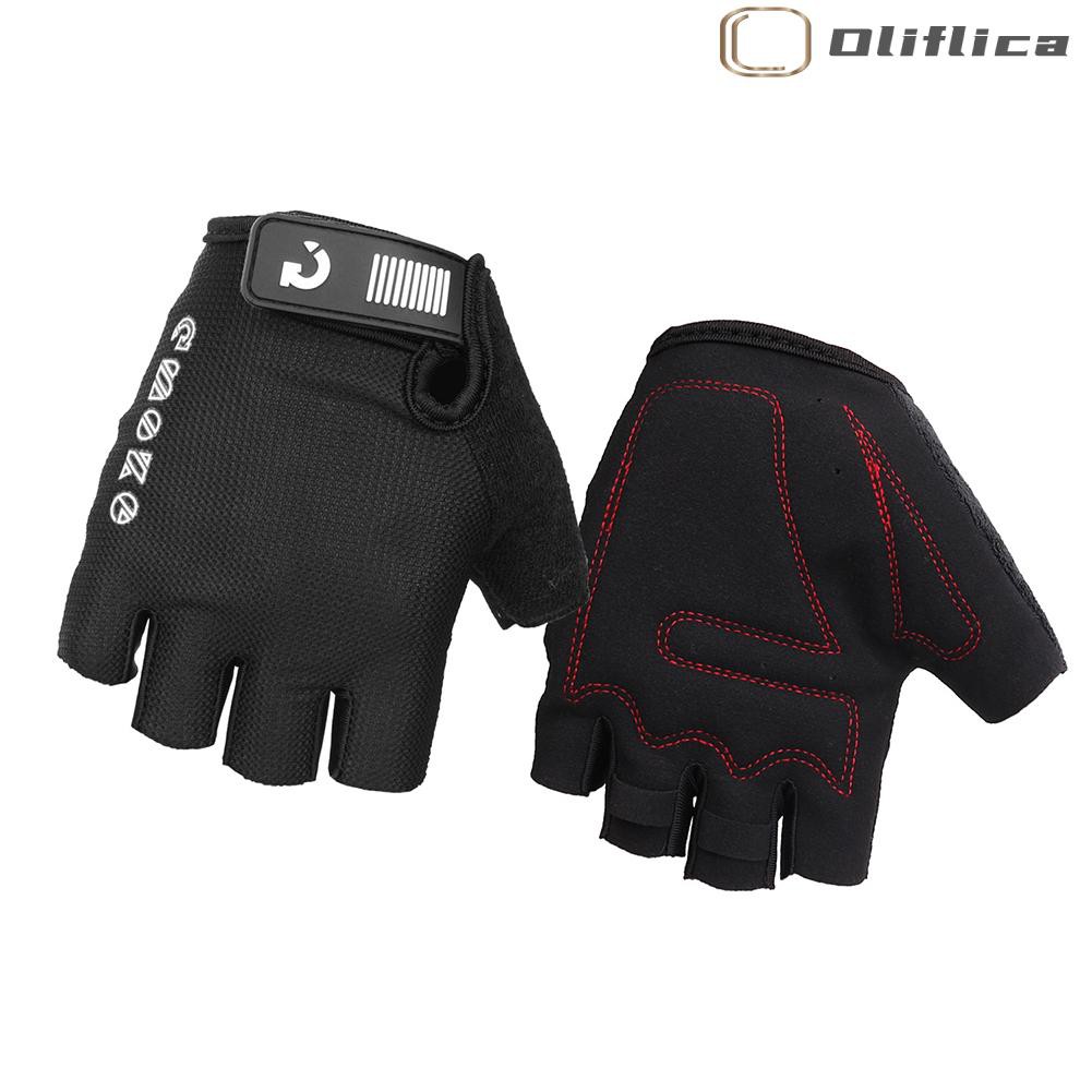 Găng Tay Nửa Ngón Chống Trượt Chống Sốc Thoáng Khí Cho Nam Và Nữ