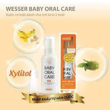 [Bb123] Nước rơ lưỡi Oral care Wesser 80g cho bé 0-3t