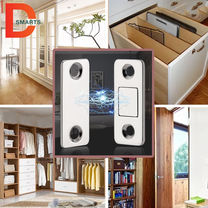 Nam châm đóng cửa tủ siêu mỏng dùng cho tủ bếp, tủ quần áo