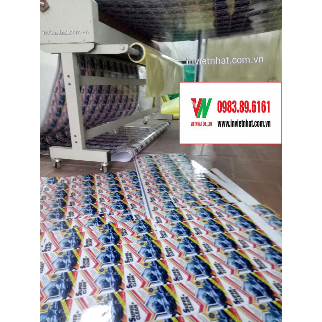 Decal dán, nhãn dán, sticker_ CHỐNG THẤM NƯỚC_ Tem loại 4cm, 5cm _Siêu rẻ