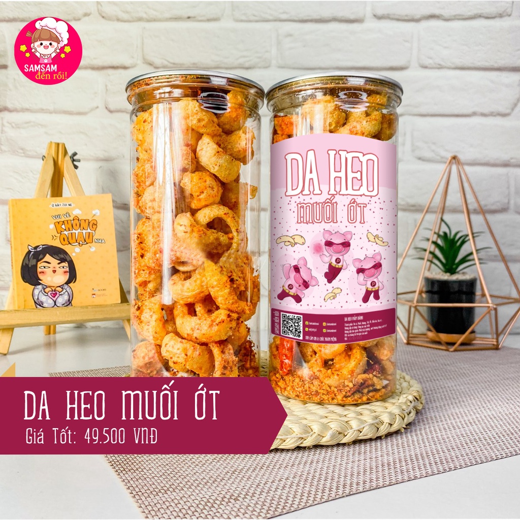 Da Heo Muối Ớt 150G Ăn Vặt Ngon Giao Hàng Siêu Tốc Samsam đến rồi | BigBuy360 - bigbuy360.vn
