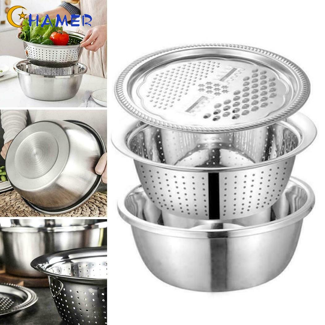 Washing Basin Cheese Dining Filter/grater/bowl Household Stainless Steel