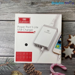 Củ Sạc 5 Cổng Usb 8A - 40W Earldom LC06 Sạc Nhiều Thiết Bị Cùng Lúc
