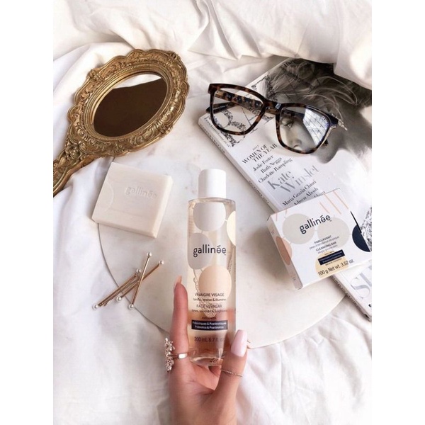GALLINEE PREBIOTIC FACE VINEGAR - Nước hoa hồng thu nhỏ lỗ chân lông và làm sáng da