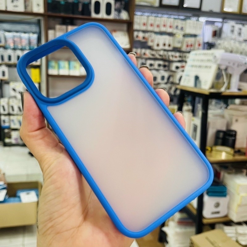 Ốp Likgus nhám viền màu dẻo iPhone 13, 13 Pro, 13Pro max lưng nhám chống Vân tay, chống sốc siêu bền đẹp