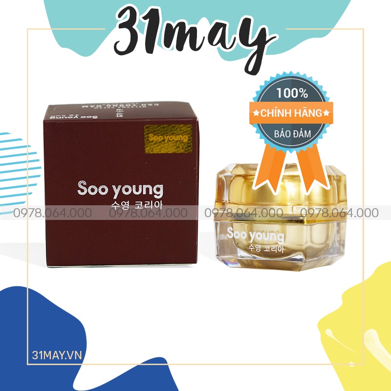 Cao Thông Nám Soo Young Chính Hãng - Kem Face Dưỡng Trắng Giảm Thâm Nám Da Mặt
